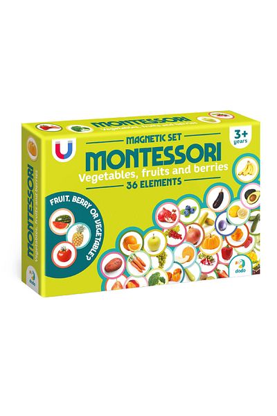 Dodo Montessori magnet set - Fruits and vegetables