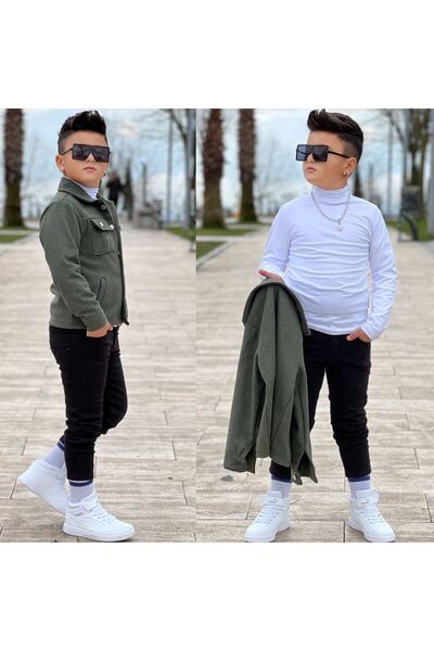 MARİSSA Three-Piece Set of Broadcloth Jacket