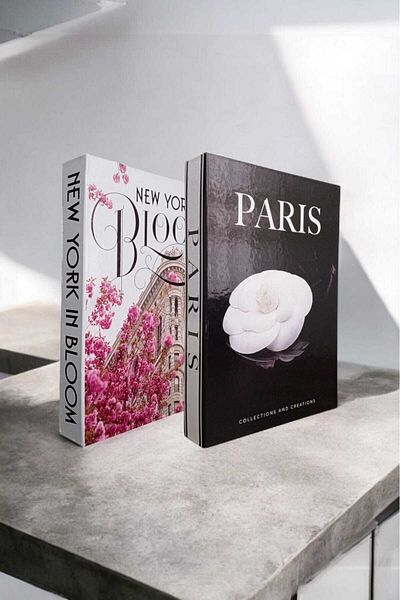 BayCazip Decorative Book Look Box Set of 2 Decorative Book Looking Box