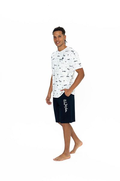 U.S. Polo Assn. Πόλο Ασν. Σετ ανδρικό σορτς εκρού