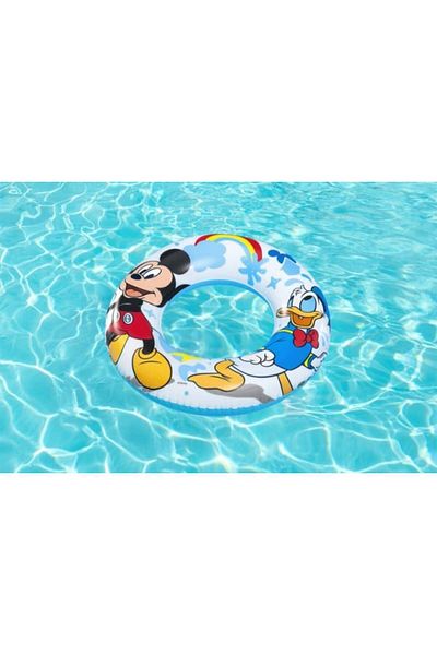 GLOBO Dětský plavecký kruh Globo BW Mickey Mouse Clubhouse s průměrem 56 cm