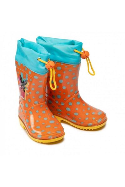 Perletti Perletti Bing rubber boots - size 28 29 orange