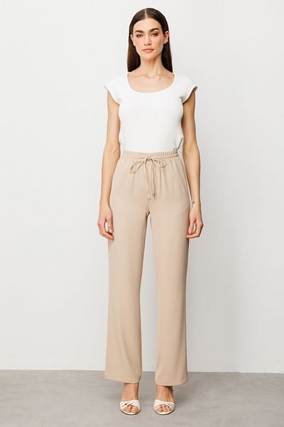 Ekol Wide Leg Crepe Trousers