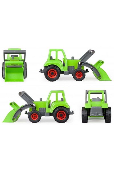 LENA Lena Wooden Toy Tractor Black and Green