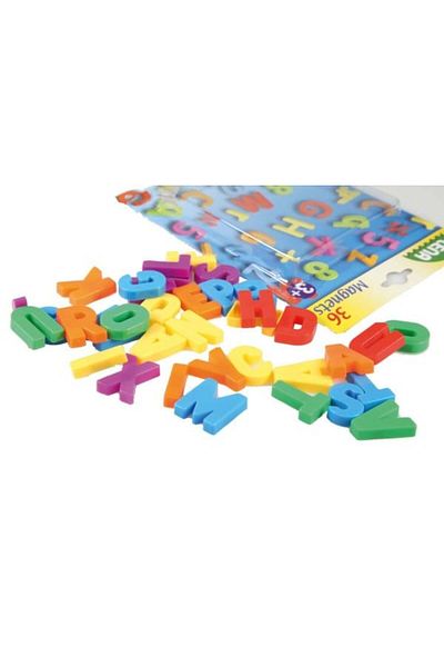 LENA Lena multi-colored large magnetic letters set 36 pieces 3 cm long