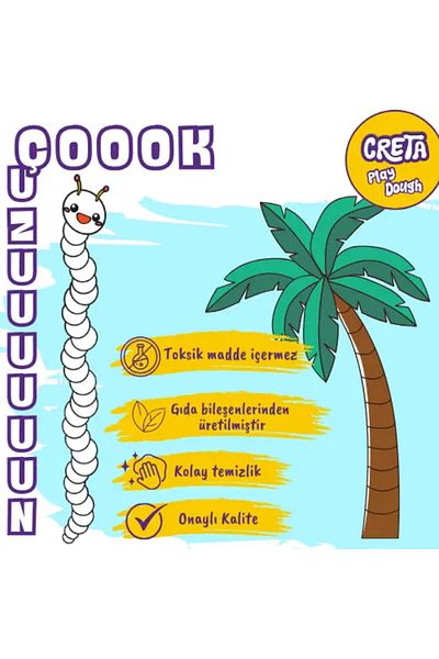 CRETA Play Dough 33cm Play Dough - 6 Pieces / 30000010