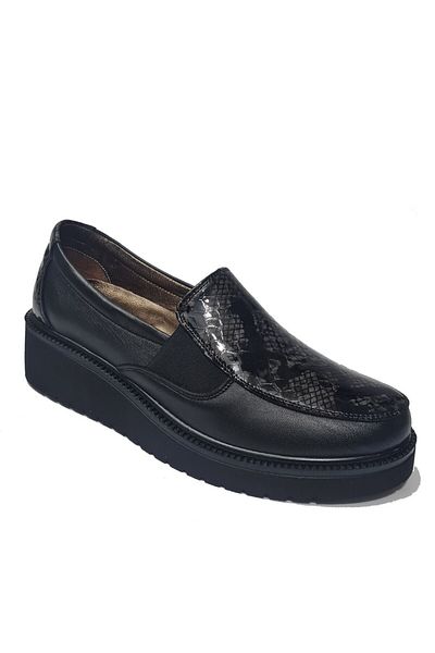 Ceyo Pantofi de damă din piele naturală cu toc cu pană, comozi de zi cu zi 0730