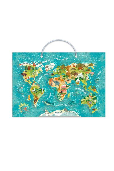 Dodo Magnetické puzzle - Svět zvířat (36 dílků)