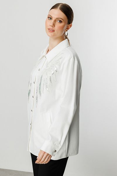 Ekol Front Bead Embroidered Coat