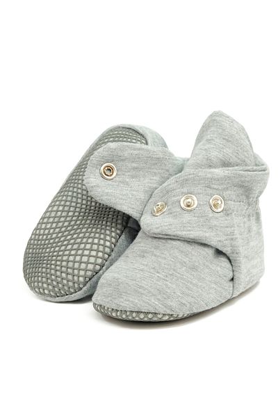 Ella Bonna Organic Cotton Baby Booties, Anti-Slip Sole, Cotton Newborn Slippers Home Nursery Shoes