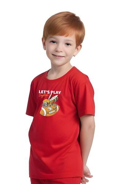 panios kids Play Bee Printed Boys Capri and T-Shirt Bottom-Top Set