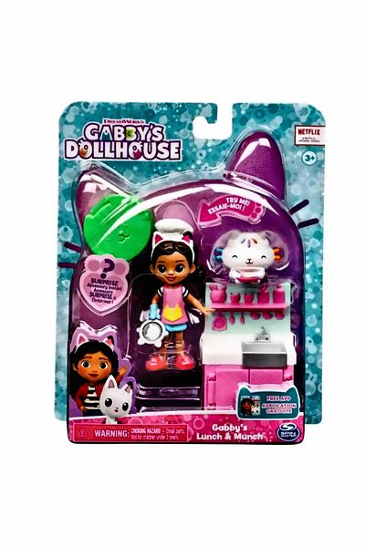 OMZ Gabby's Dollhouse Lunch & Munch - Educational Toy Set for Boys and Girls