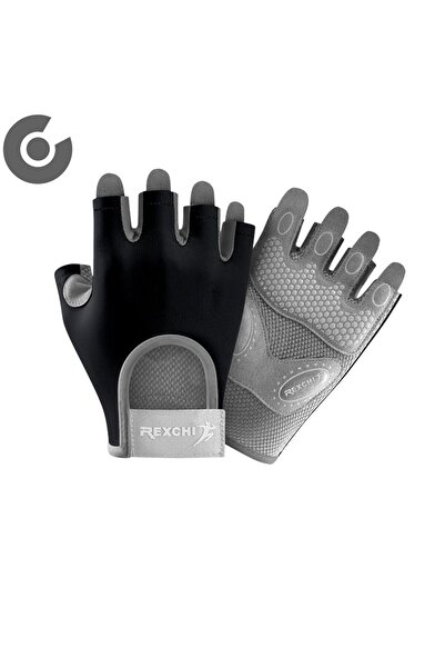 Alazpay قفازات رياضية من السيليكون مضادة للانزلاق بنصف أصابع للياقة البدنية و...