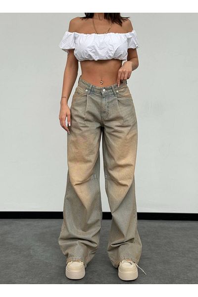DENİKK Trend Special Design Wide Leg Comfortable Calip Palazzo Pants