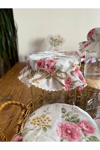 Little FİYONK DETAYLI POPLİN KUMAŞ KAVANOZ KAPAĞI SÜSÜ