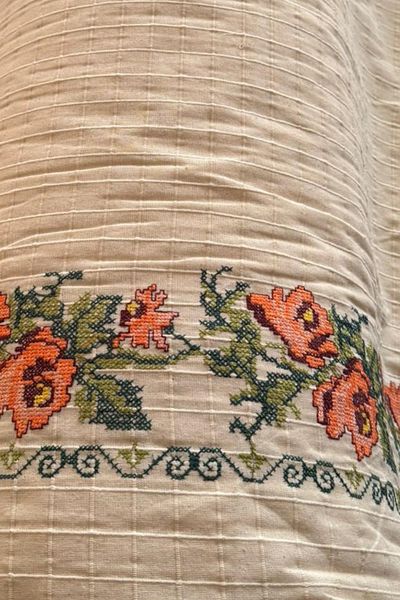 KAMİZ Καρφίτσα Monika Fabric-Curtain-Fon-Automatic Curtain Fabric-Runner 100x210 cm Πορτοκαλί