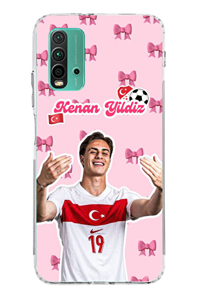 TechTree Redmi 9T Uyumlu Kenan Yıldız Kurdele Şeffaf Silikon Kılıf