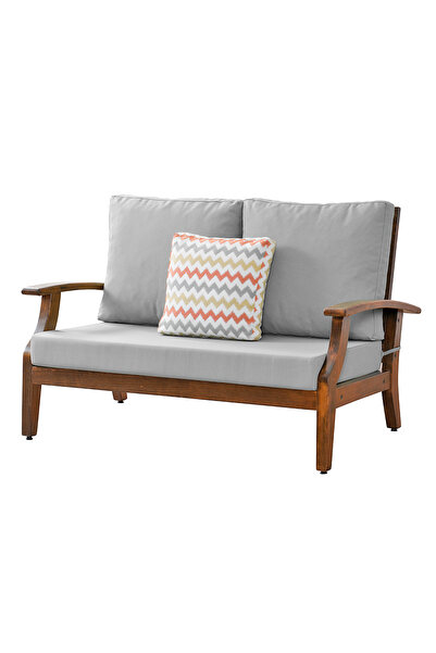 YASÜ Balkon Bahçe Teras Uzanma Koltuğu Ahşap Ikili Berjer Koltuk Kanepe Sanda...