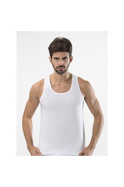 TÜREN Ανδρικό εσώρουχο 110 ριγέ διπλό πακέτο-λευκό