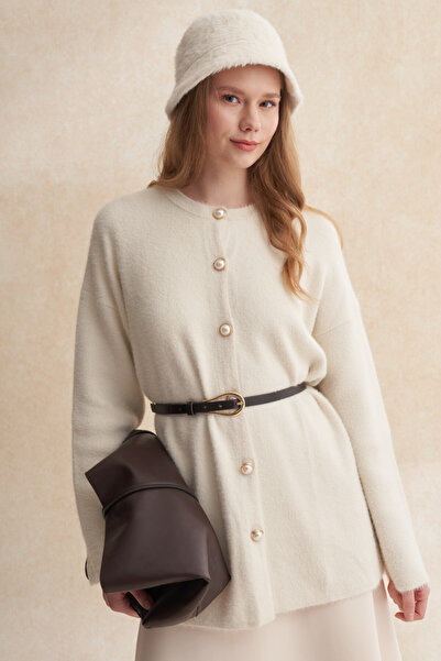 VESNA İnci Detaylı Sakallı Hırka