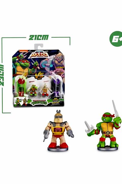 OMZ AKT00200 Raphael & Krang 2-Piece TMNT لعبة تعليمية للبنات ألعاب للأولاد