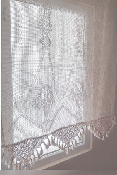 TUNCAY TEKSTİL Natural Cotton Macrame Tulle - Authentic, Lace, Buldan Bodrum