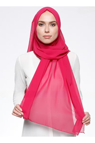 Differenza Krep Şifon Şal - Mat Fuşya