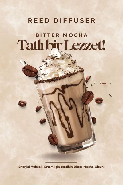 L'ACTONE Bitter Mocha Bambu Çubuklu Oda Kokusu 50 ml