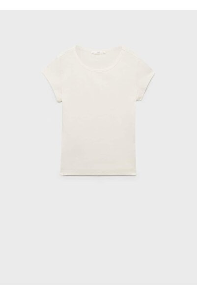 MANGO Woman 100% Cotton Short Sleeve T-Shirt