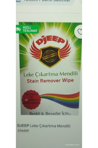 DJEEP LEKE ÇIKARTMA MENDİLİ