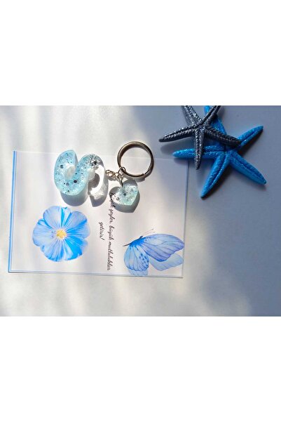 demirbasavm سلسلة مفاتيح إيبكسي مصنوعة يدويًا مخصصة لعيد الأم