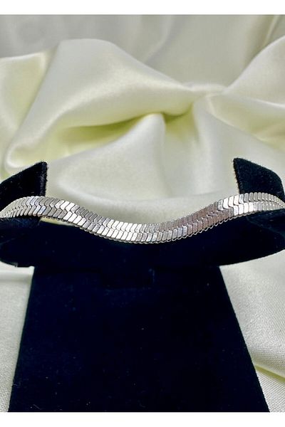 Celeste Shine Italian Scrunch Chain Steel Bracelet