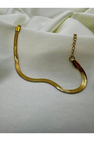 Celeste Shine Italian Scrunch Chain Steel Bracelet
