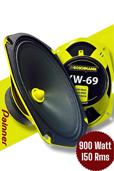 Painner Bm Audıo 900 Watt 150 Rms Oval Midrange Mermi Göbek Oto Hoparlör Amfi Uyumlu 2 Adet
