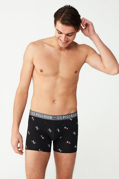 U.S. Polo Assn. U.S. Polo Assn. 80484 Men's Modal Boxer-black