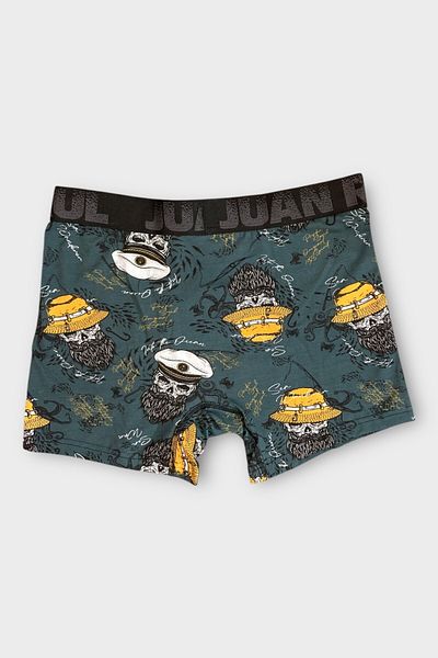 Juan Raul Sailor Skull Pattern Cotton Men's Boxer