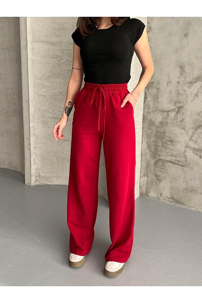 FERZOLAİO Sweatpants - Red - Waist Elastic