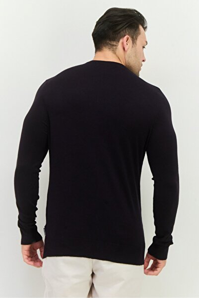 French Connection Men V-Neck Knitted Sweater, Navy