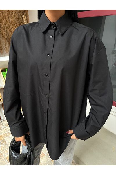 mor butik ΜΩΒ ΜΠΟΥΤΙΚΑ ΓΥΝΑΙΚΕΙΑ OVERSIZE BASIC ΜΑΥΡΟ ΠΟΥΚΑΜΙΣΟ