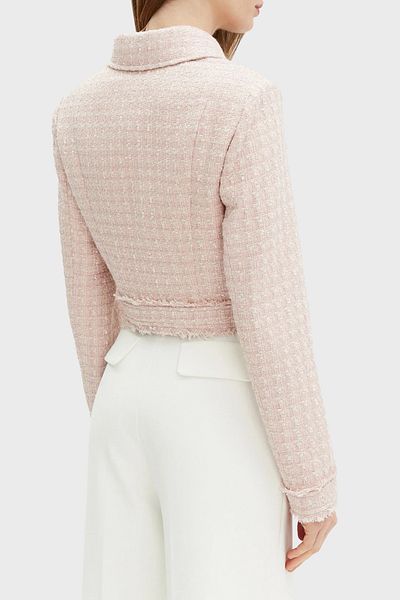 Guess Daphnee Regular Fit Crop Tweed Jacket W5Rn47Wgw82 Jacket W5Rn47 Wgw82 F6Dz