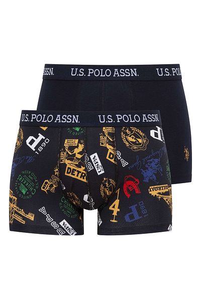 U.S. Polo Assn. US Polo Assn80476 Boxers 2 τεμαχίων ανδρών-navy blue&printed