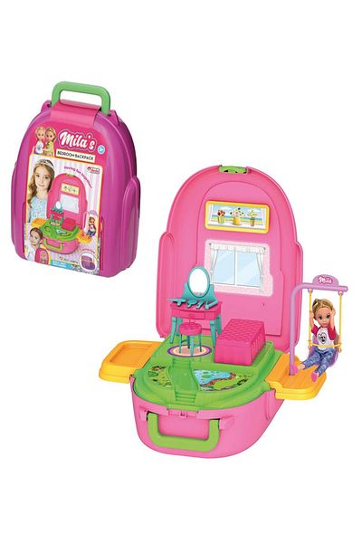 a v d a Mila's Bedroom - Backpack and Toy House Set (Not in Product)
