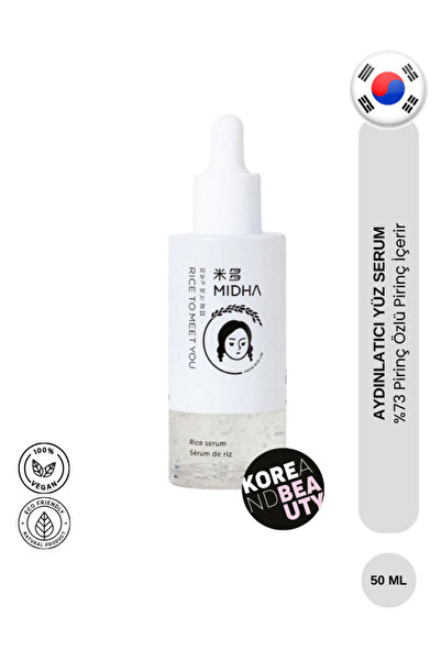 MIDHA Rice Serum (KOREANDBEAUTY) 50ml | %73 Pirinç Özlü Aydınlatıcı Ve Yaşlan...