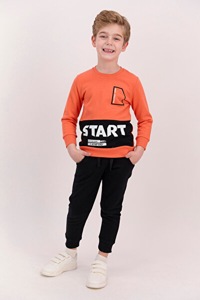 ROLY POLY Rolypoly Start Orange Boy's Tracksuit Set