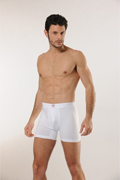 Hmd Ανδρικό Cotton White Lycra Boxer & Άνετη Υφή