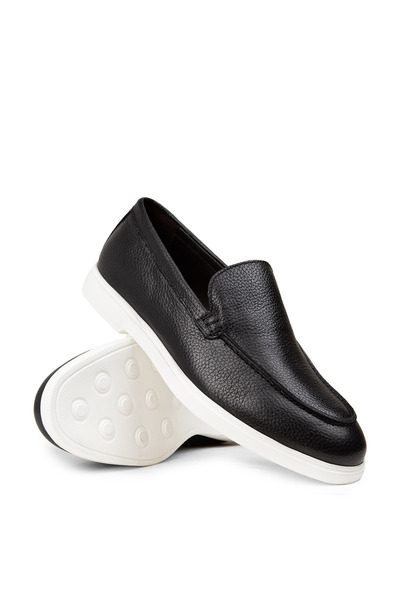Deery Чоловічі мокасини з натуральної шкіри чорного кольору