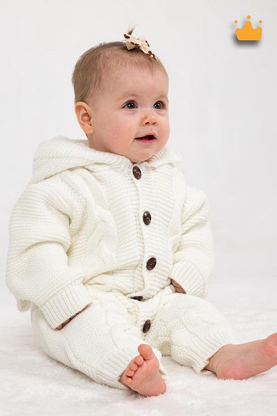 Babyhola Knitwear Rabbit Ear Jumpsuit for Baby Boy - Velsoft 2800