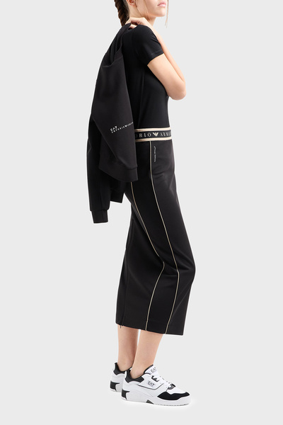 EA7 Μπλουζάκι Slim Fit Crew Neck με Stretch Logo AF12945