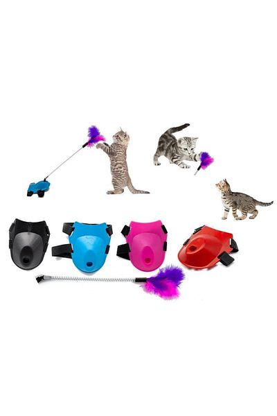 jetfast Pet Cat And Breed Dog Foot Fishing Rod Furry Cat Dog Toy