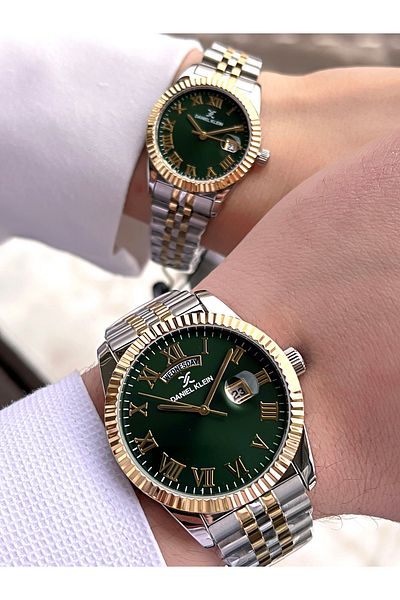 Daniel Klein 30m Water Resistant Men's & Women's Steel Cord Special Wristwatch for Couples